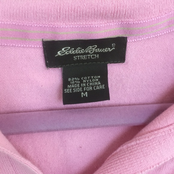 Pink vneck collard shirt - Picture 2 of 5